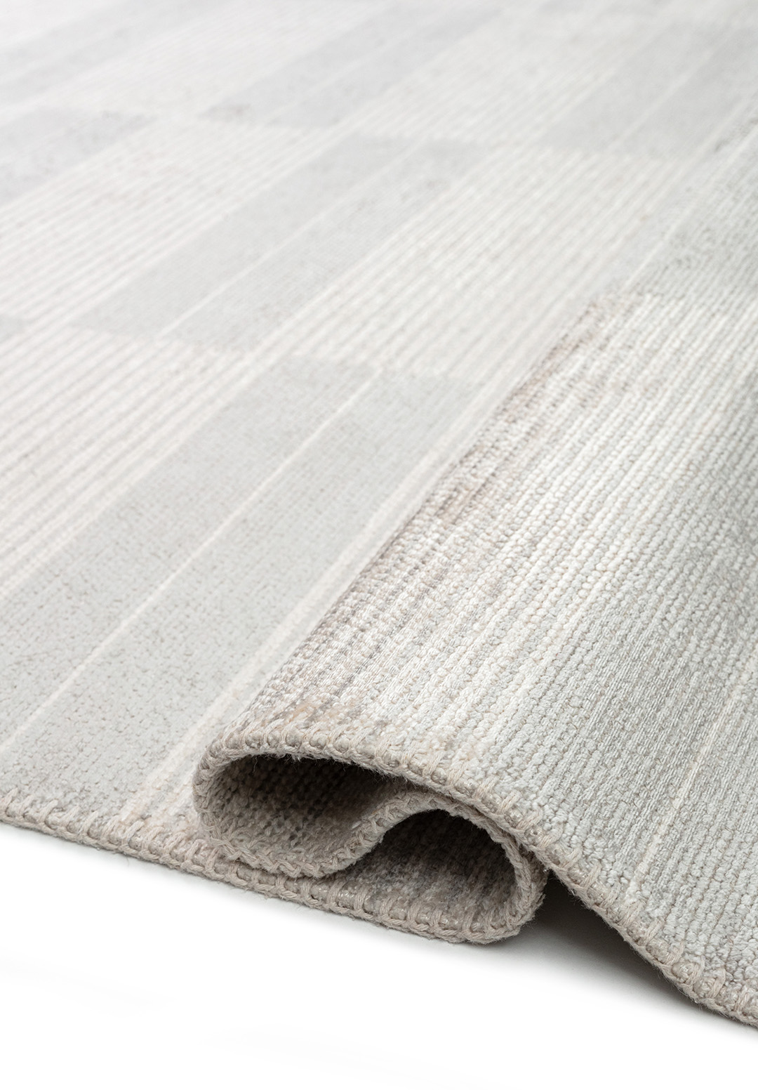 GLITCH LIGHT GREY - ECRU RUG