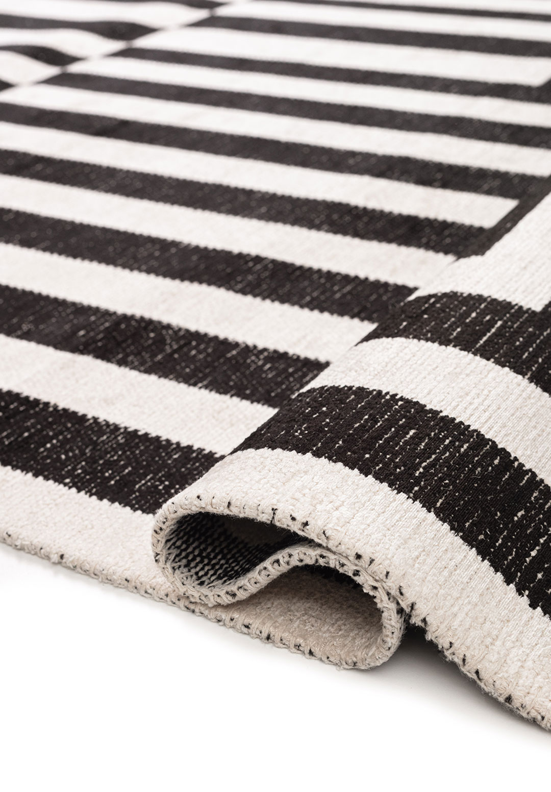 ENIGMA Чёрный - Экрю Ковер