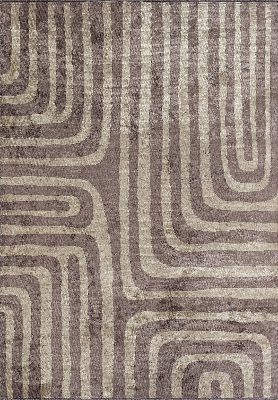 INCEPTION Тёмный GREY - Кремовый Ковер