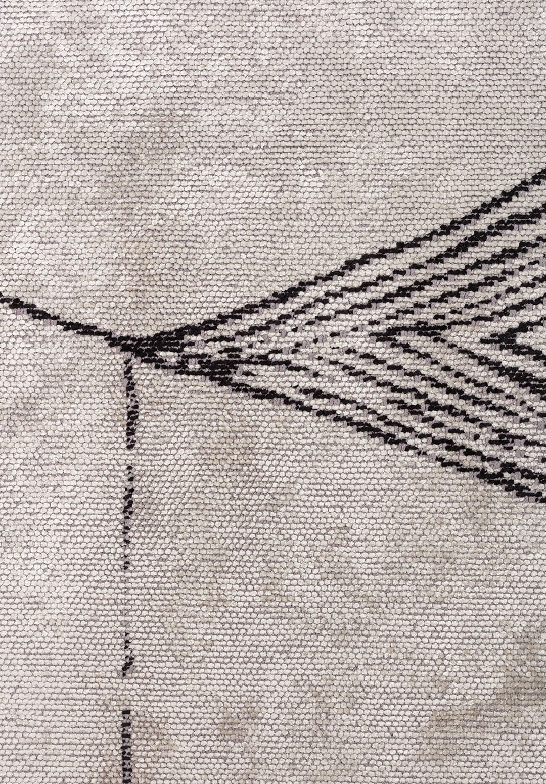 ASTRO Чёрный - Слоновая кость Ковер