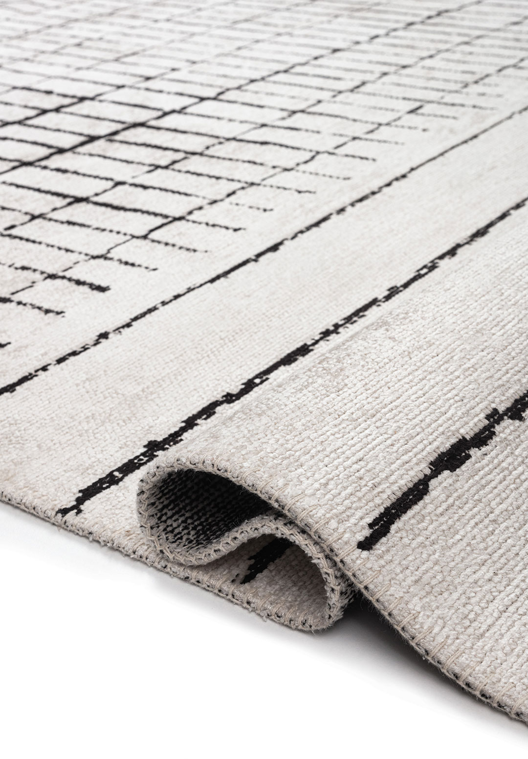 PERSPECTIVE Чёрный - Экрю Ковер