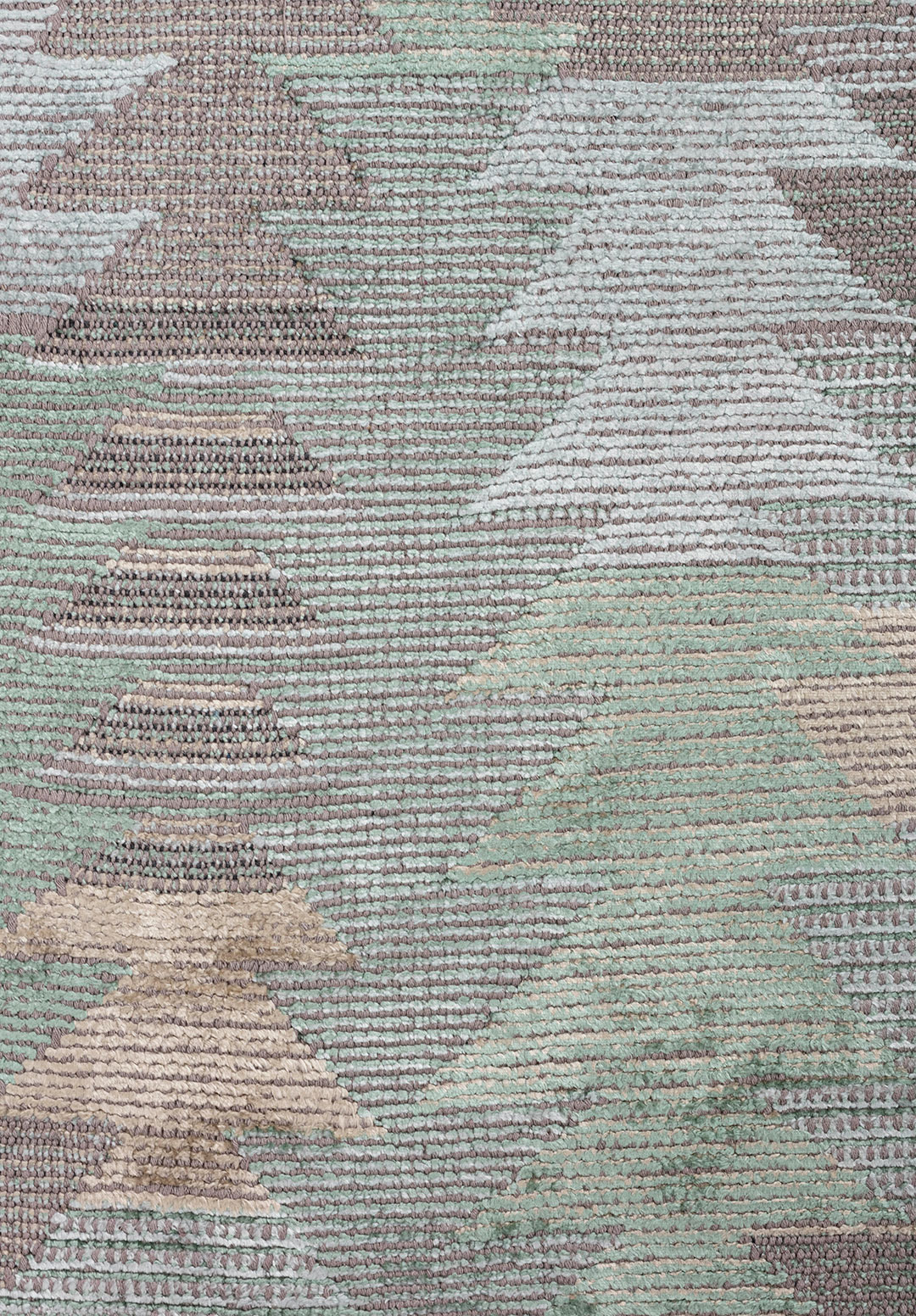 CLAN Бежевый - RIVER Зелёный - ICE Синий Ковер