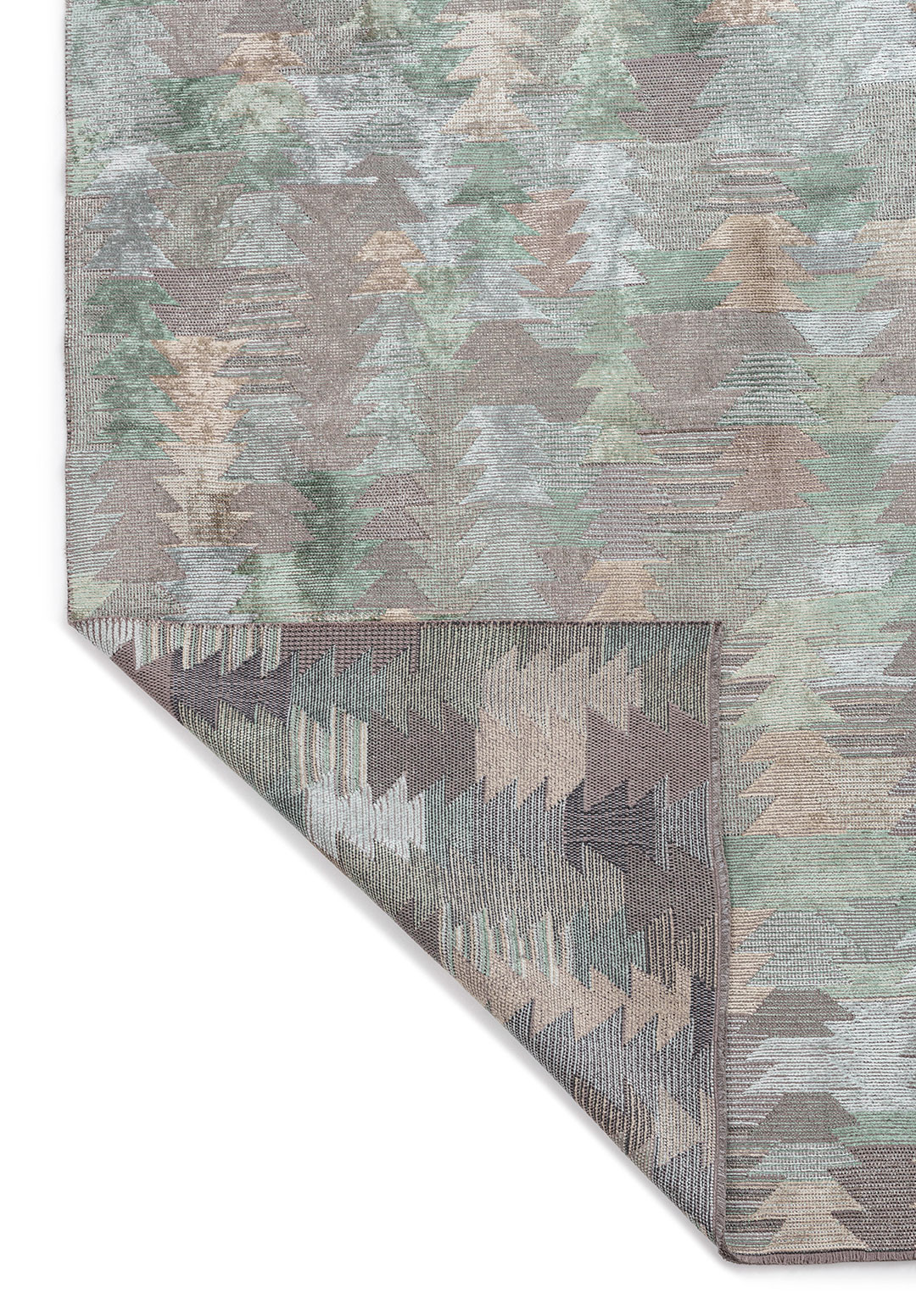 CLAN Бежевый - RIVER Зелёный - ICE Синий Ковер