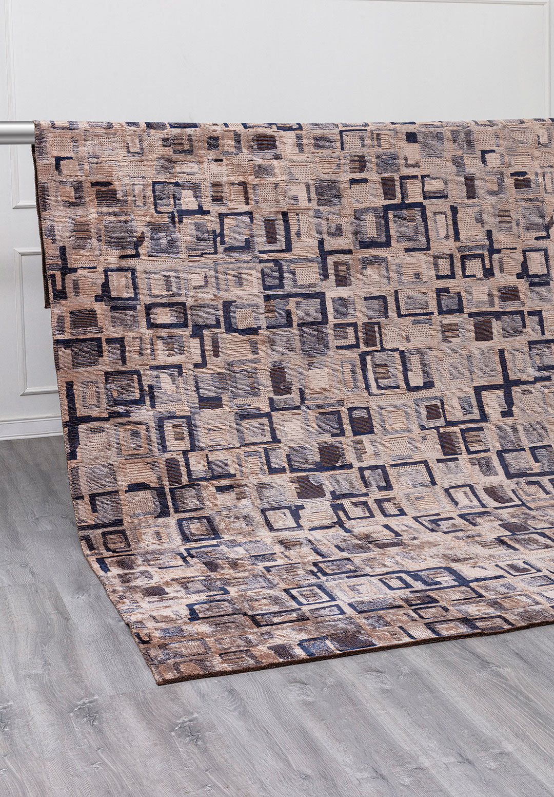 TRIBE ICE Синий - Тёмный Тёмно - синий - Светлый Кремовый Ковер