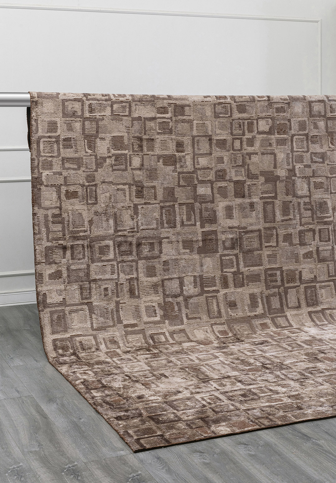 TRIBE DARK MINK - NOUGAT - STONE RUG