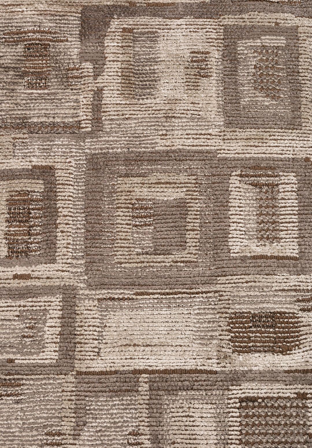 TRIBE DARK MINK - NOUGAT - STONE RUG