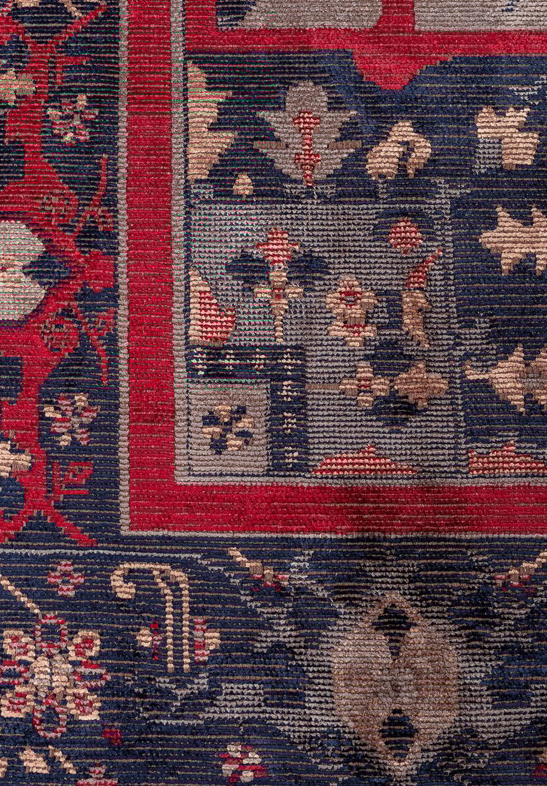 CITADEL BLUE - DARK NAVY - RED - BEIGE RUG