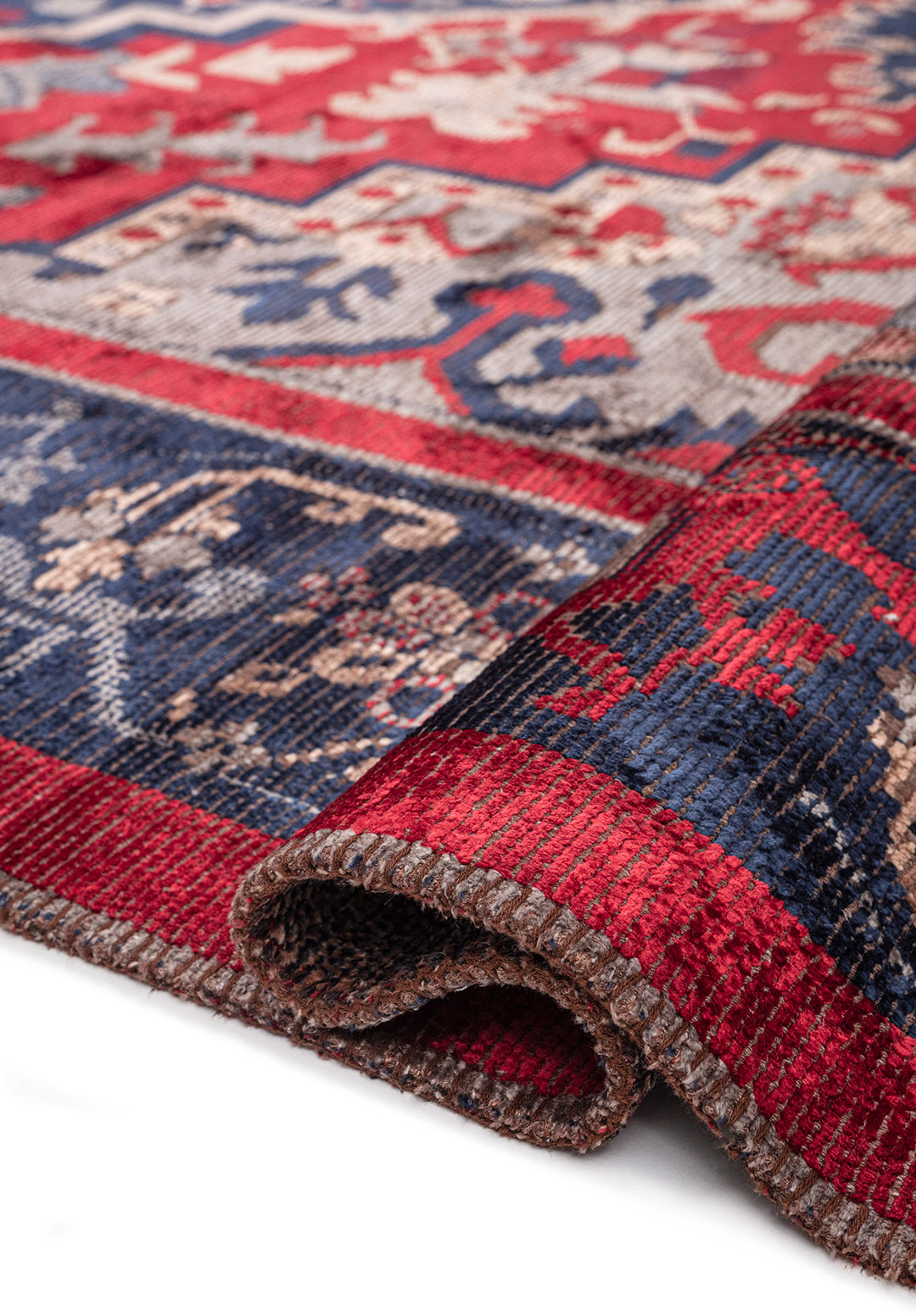 CITADEL BLUE - DARK NAVY - RED - BEIGE RUG