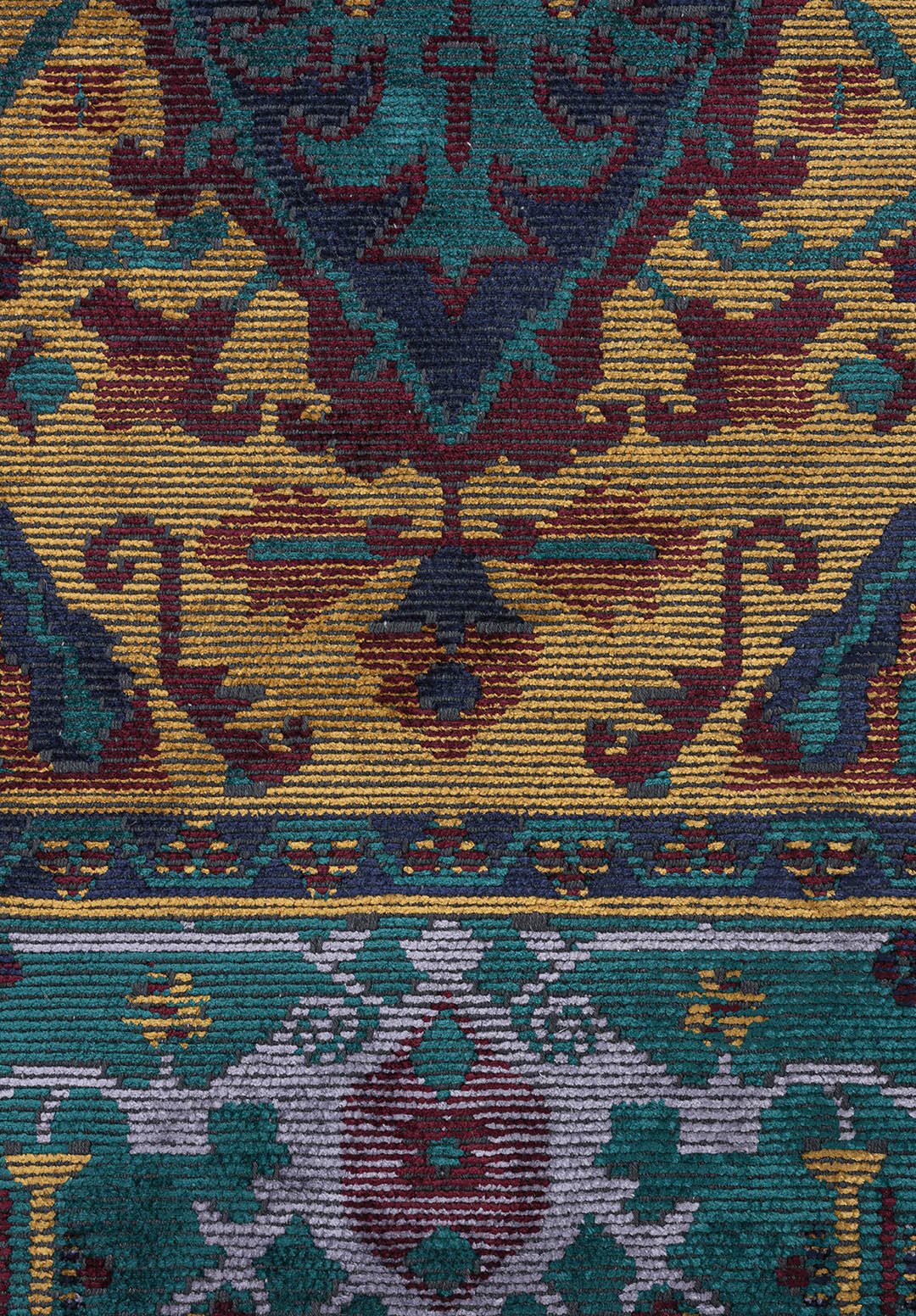 CITADEL DARK TURQUOISE - DARK NAVY - CHERRY - MUSTARD - LILAC RUG