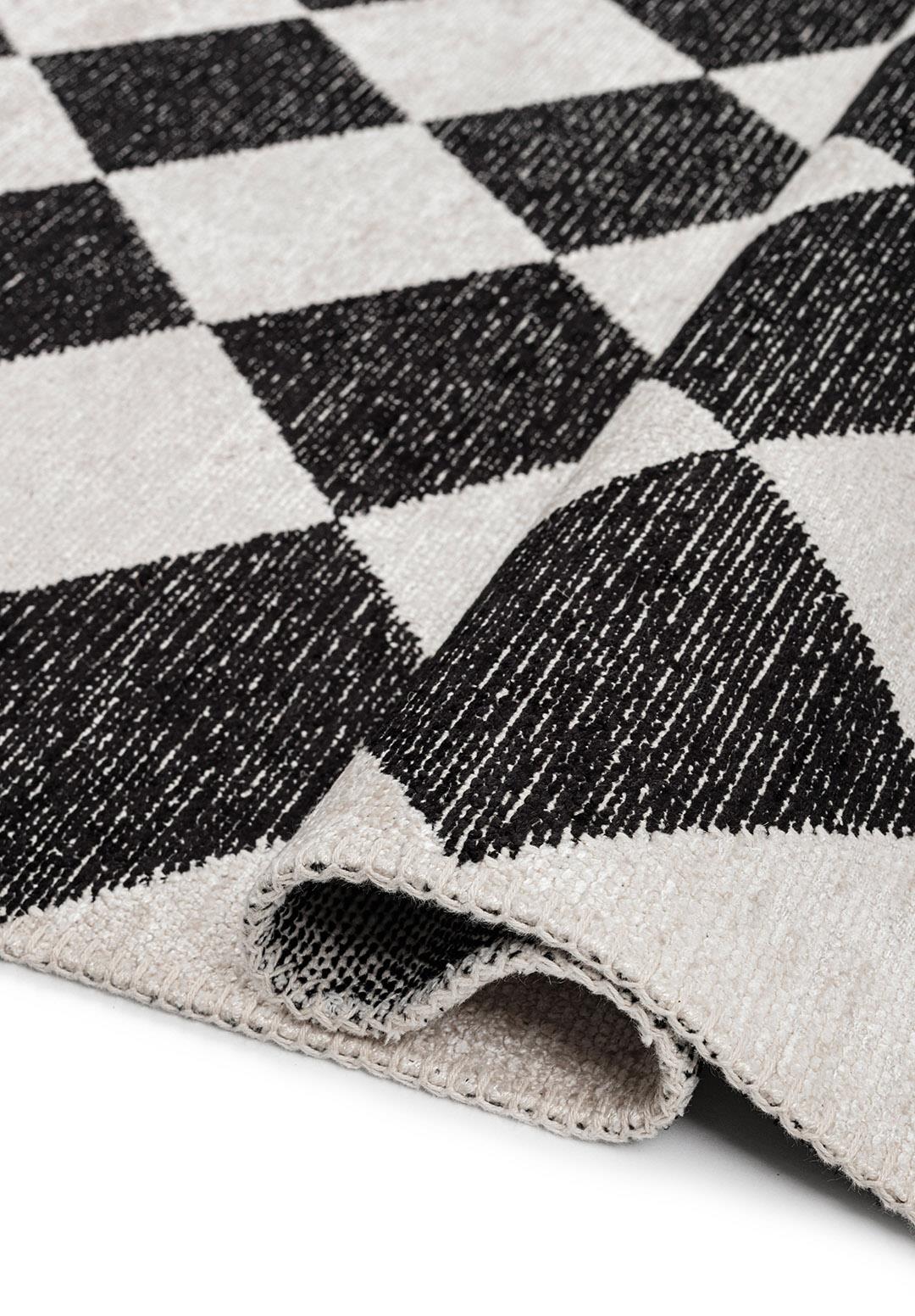 RETRO BLACK - ECRU RUG