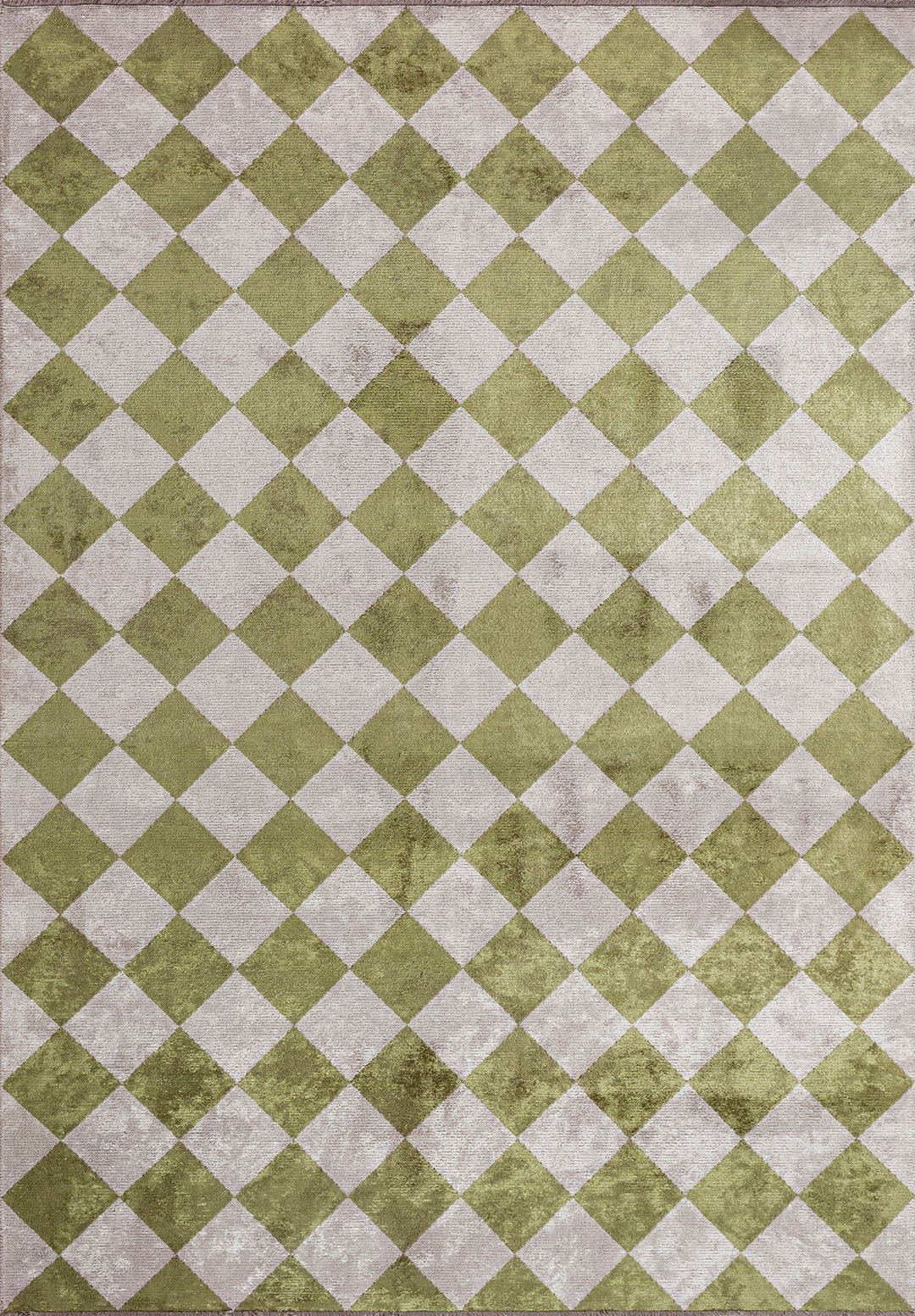 RETRO Зелёный - Светлый Кремовый Ковер