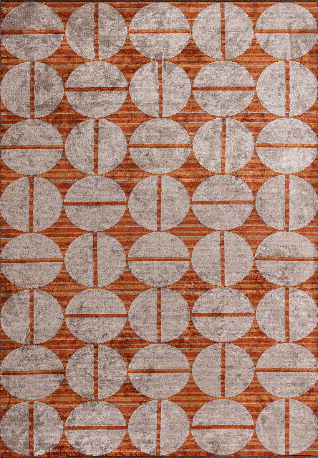 ECLIPSE RUST - Терракотовый - Кремовый - GREY - Светлый GREY - Слоновая кость Ковер
