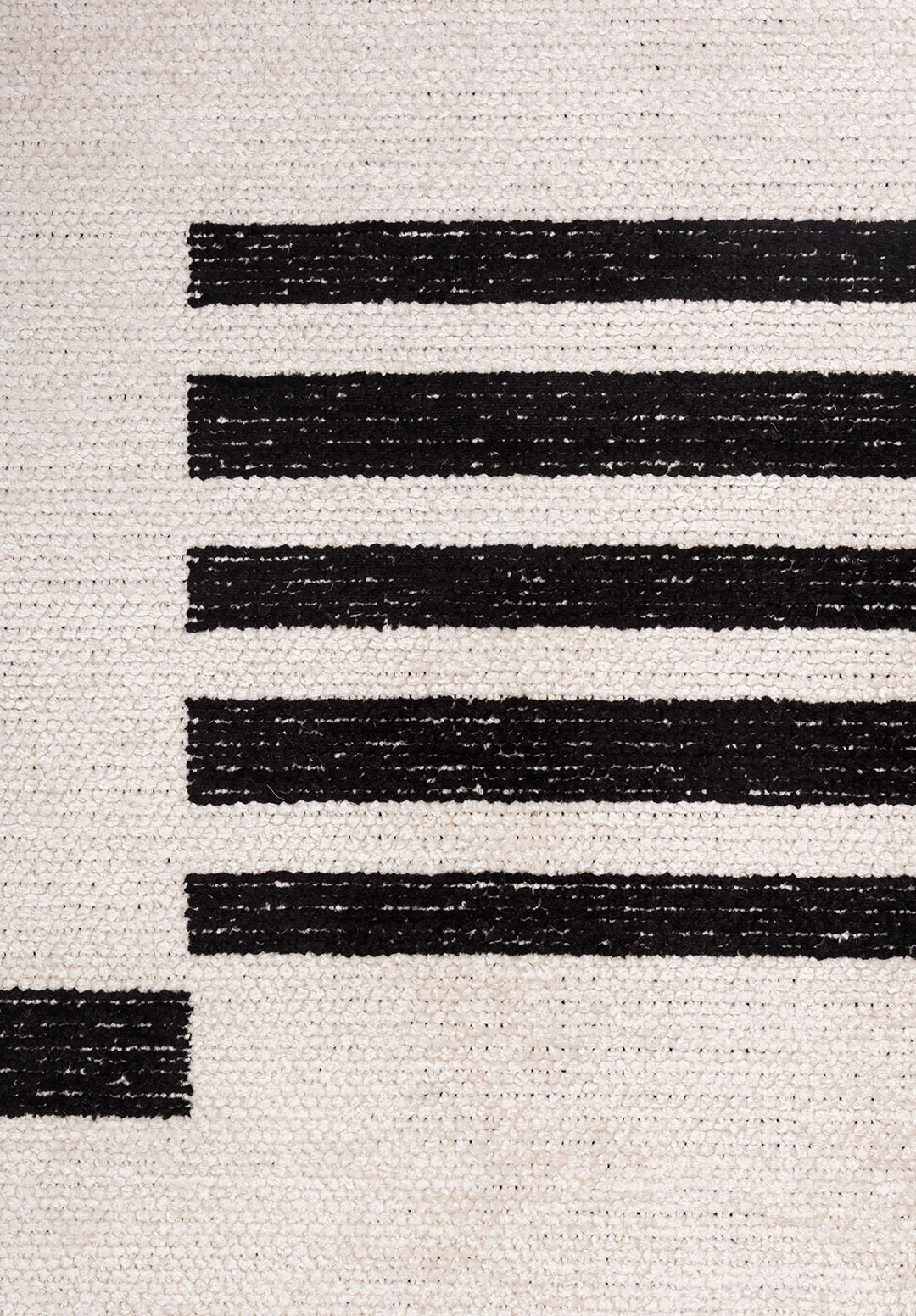 STEP BLACK - ECRU RUG