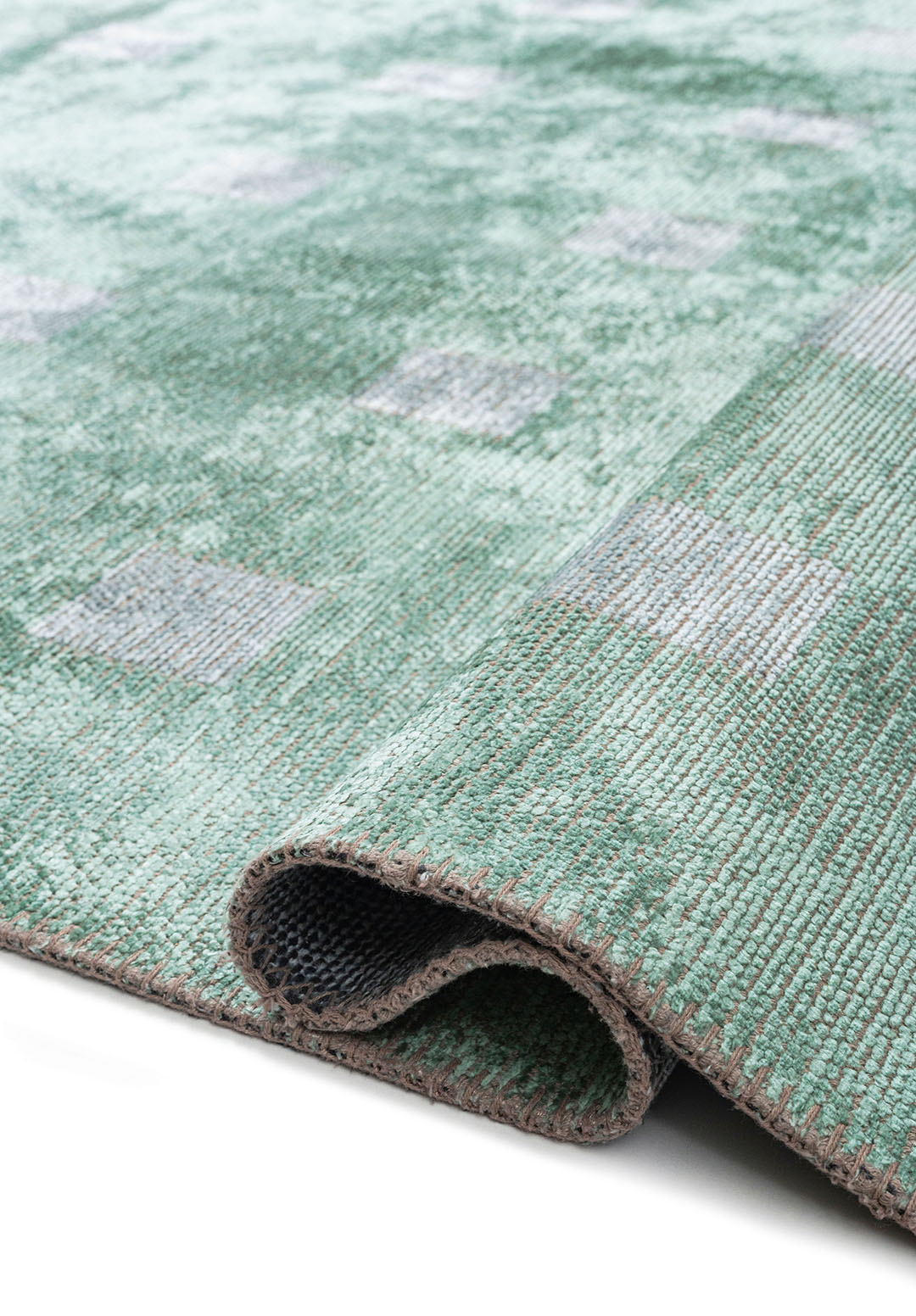HARMONY RIVER GREEN - ICE BLUE RUG