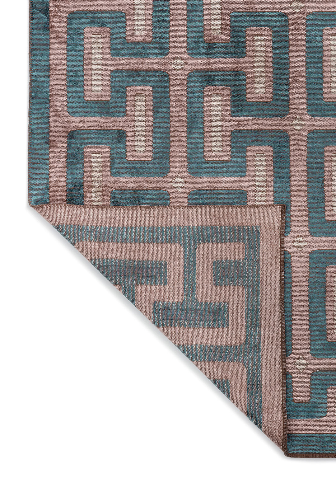 CHARM DAMSON - PETROL - BONE RUG