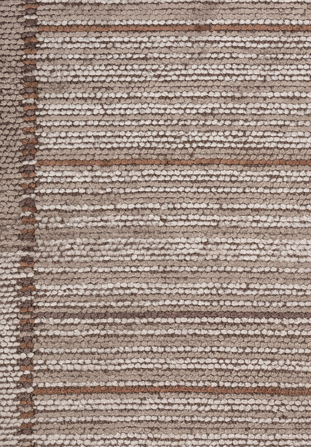 RAILWAY NOUGAT - CACAO - DARK MINK - LIGHT CREAM RUG