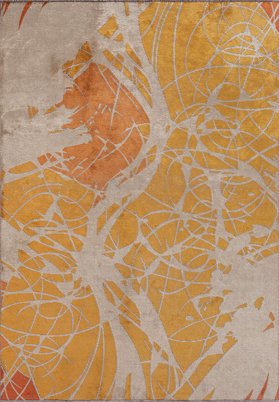 SOLAR TERRA - MUSTARD - RUST - DARK TERRA - CREAM RUG