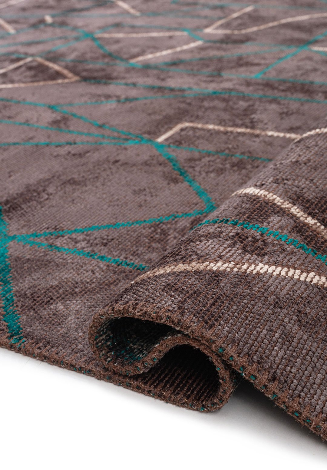 DELTA Тёмный Бирюзовый - AÇIK GRI - Графитовый Ковер