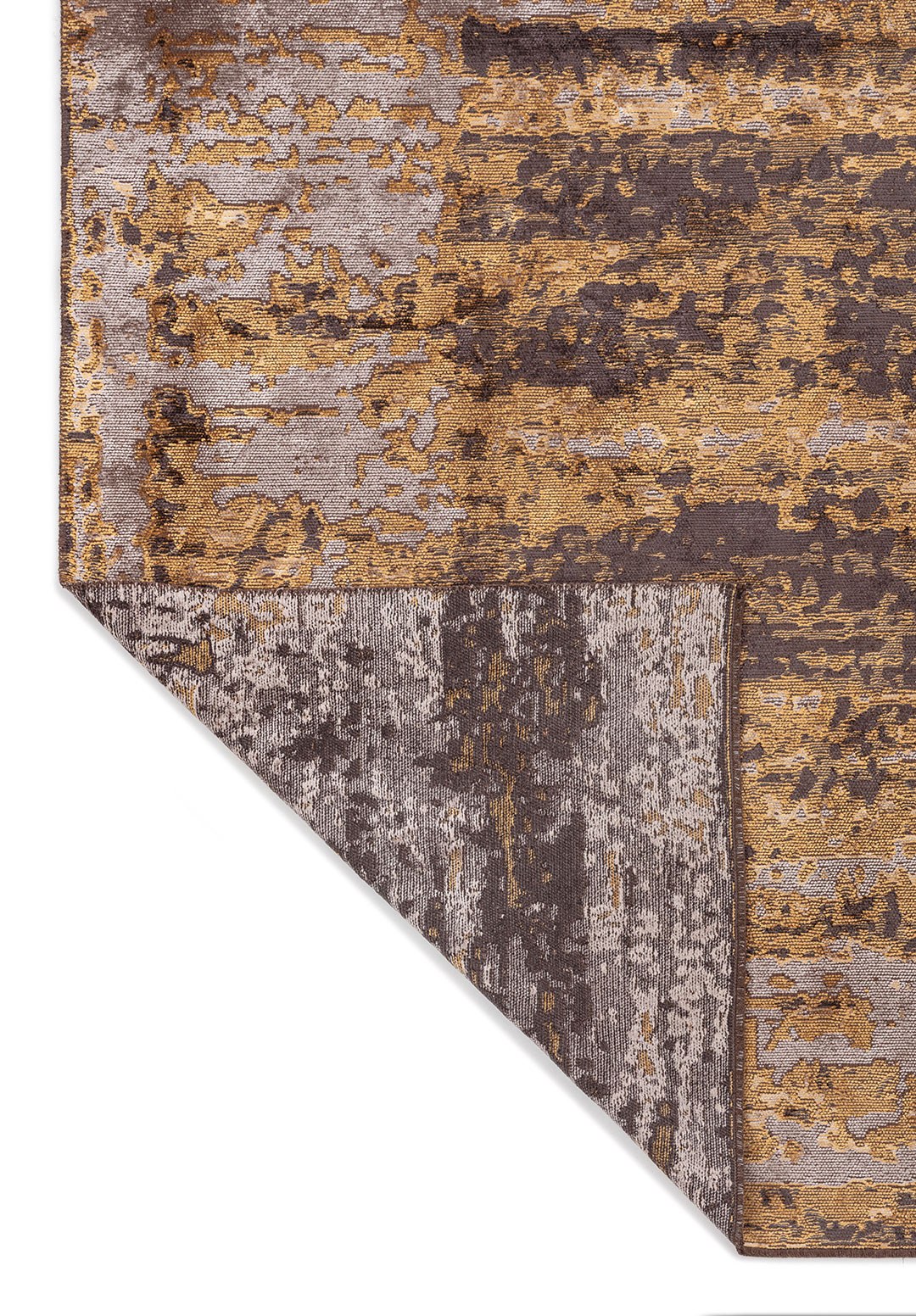 NEBULA CHARCOAL - GOLD - LIGHT GREY RUG