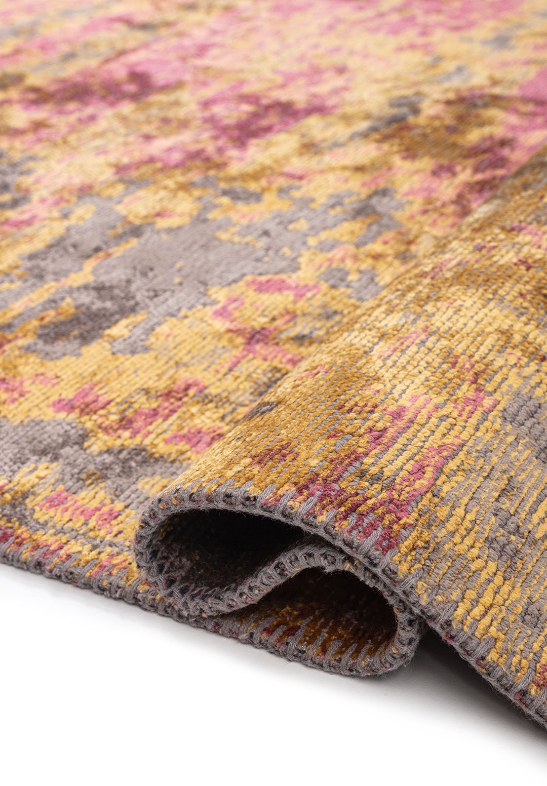 NEBULA ROSE - Золотой - Тёмный GREY Ковер