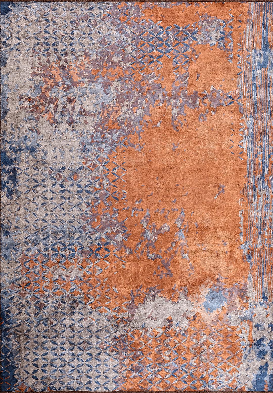 BLOOM Терракотовый - Светлый GREY - Тёмно - синий Синий Ковер