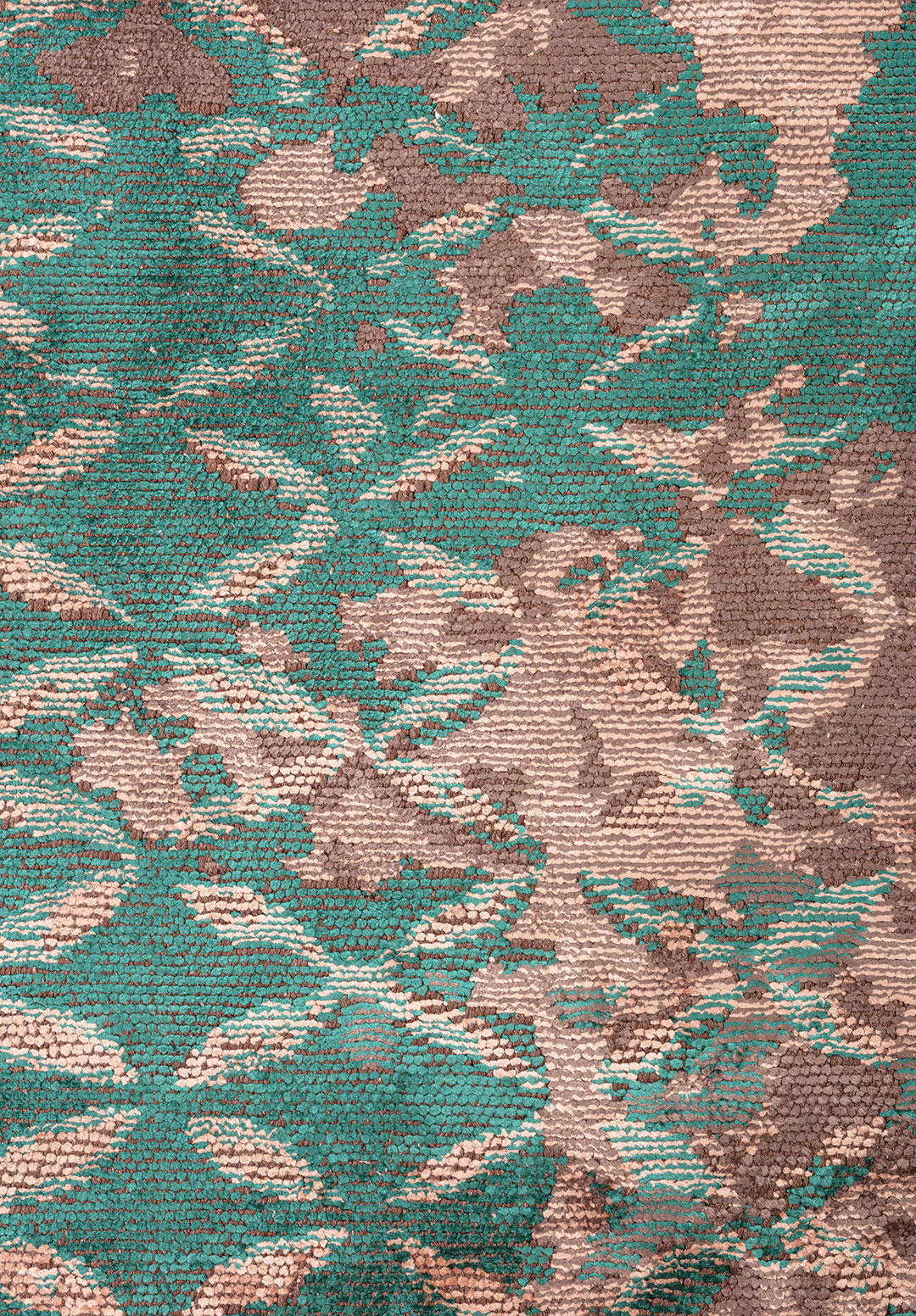 BLOOM Тёмный Норковый - Тёмный Зелёный - COPPER Ковер