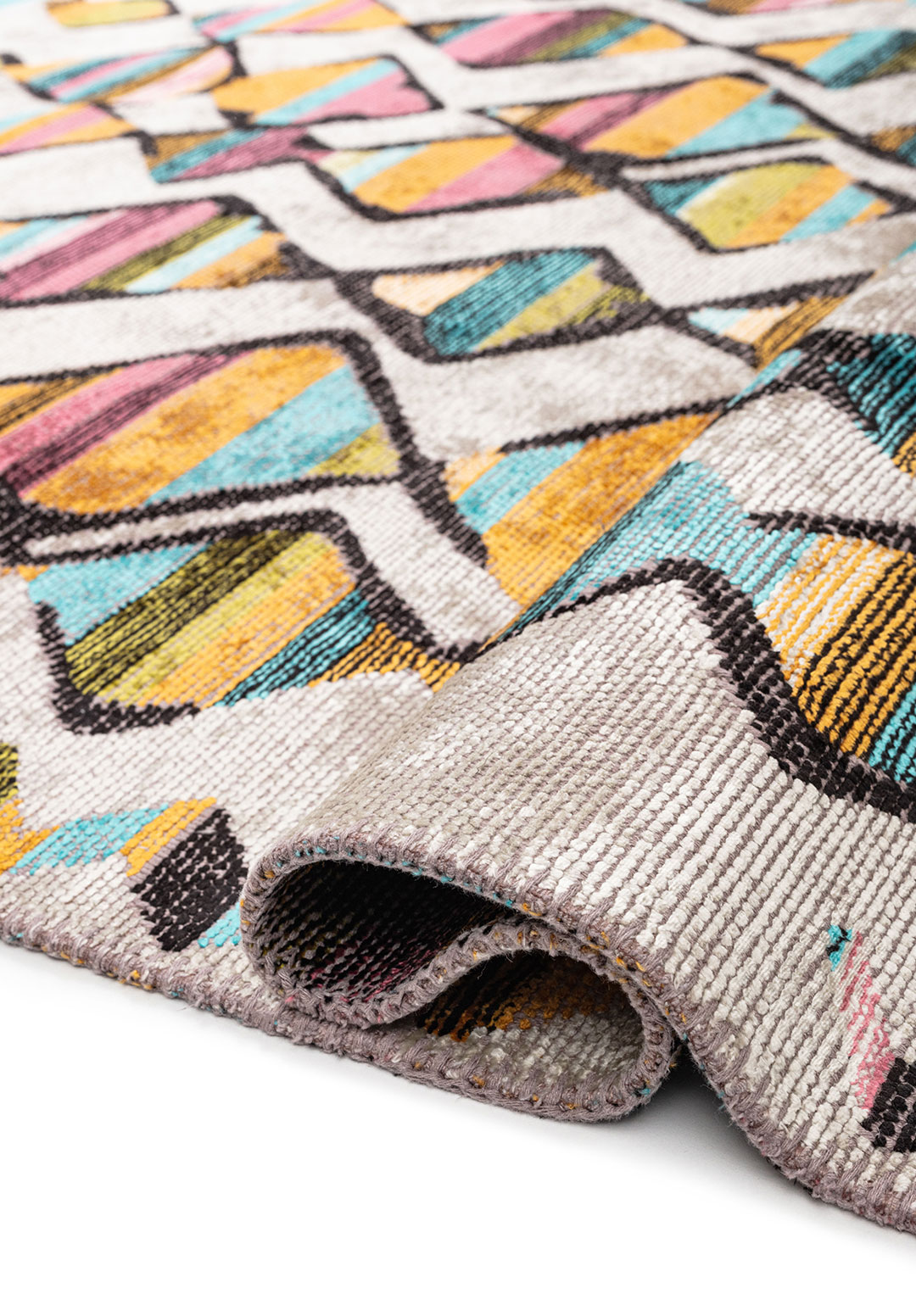 VISION Горчичный - Чёрный - Светлый Кремовый - ROSE - Светлый GREY - KIWI Ковер