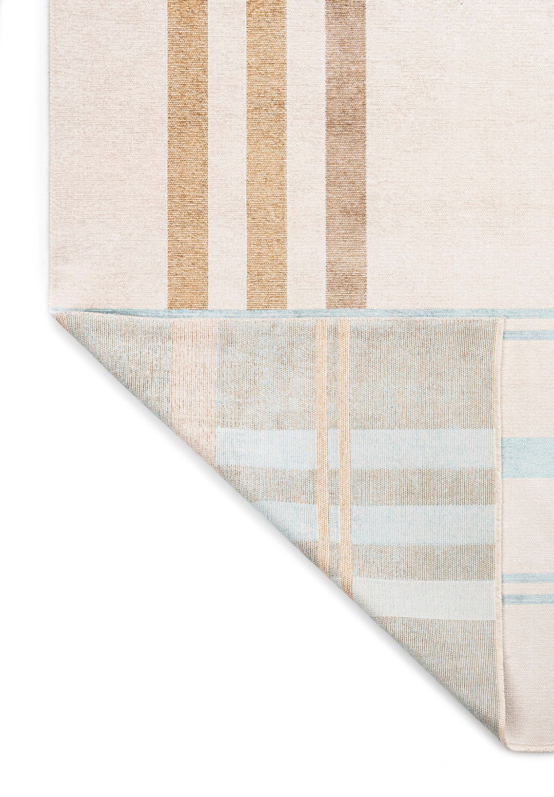 SCOTCH DARK BEIGE - ICE BLUE - ECRU RUG