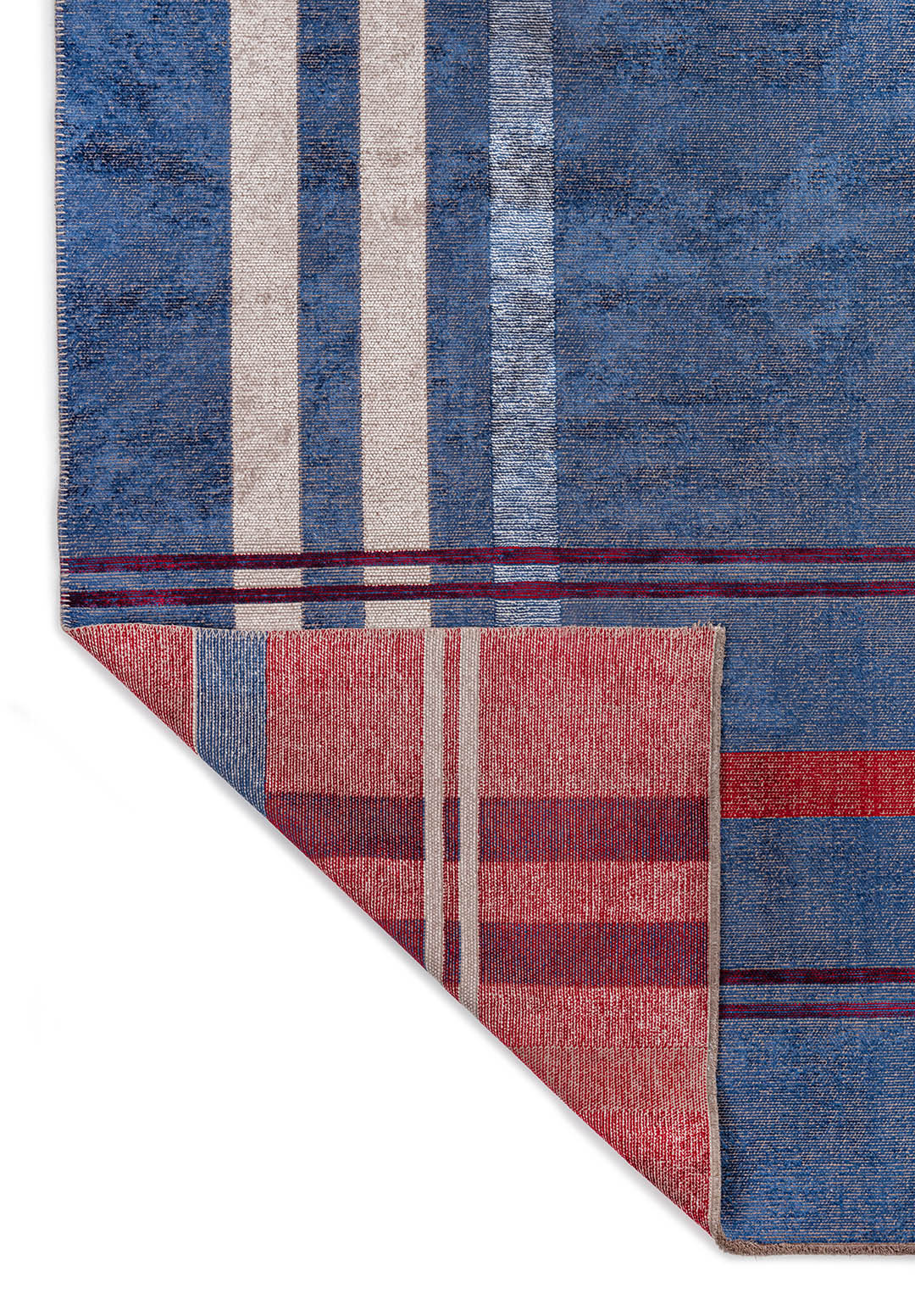 SCOTCH Слоновая кость - Красный - Тёмно - синий Синий Ковер