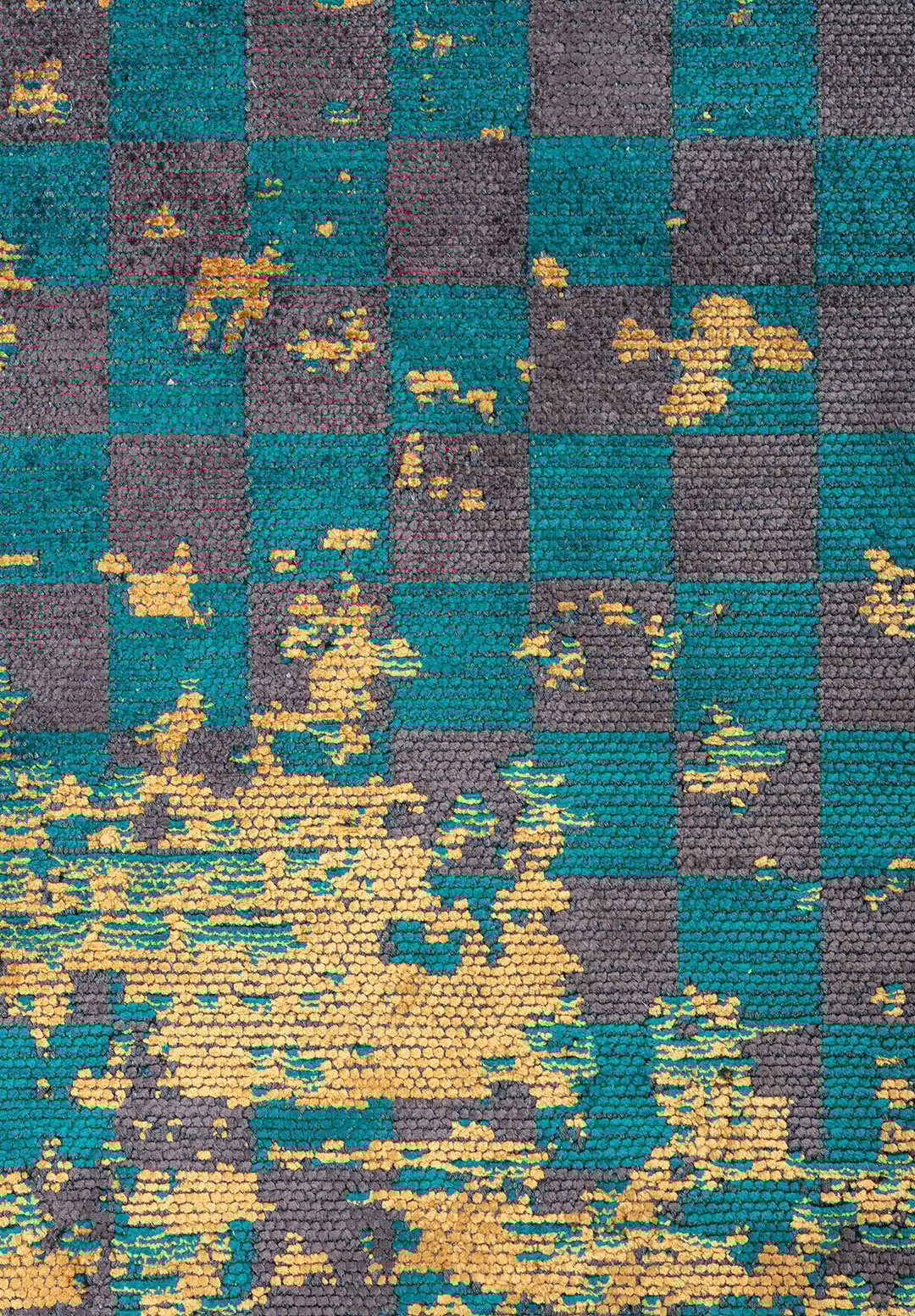 MIRAGE Тёмный Бирюзовый - Горчичный - Графитовый Ковер