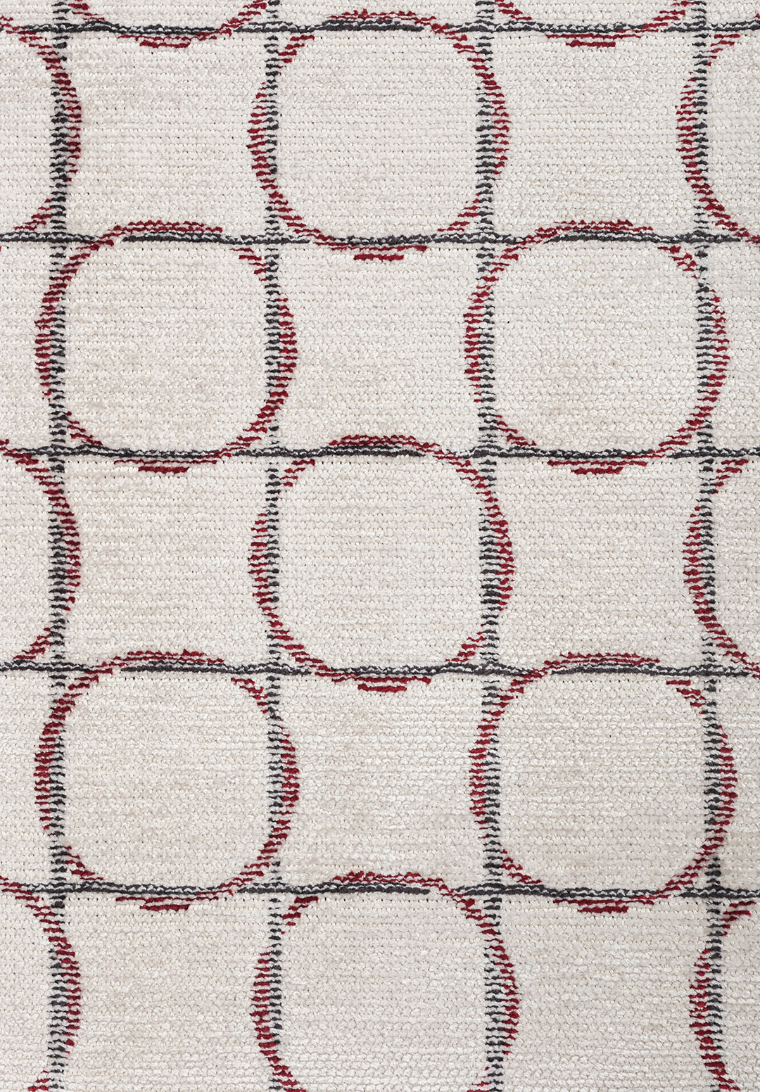 EQUINOX Графитовый - Красный - Экрю Ковер