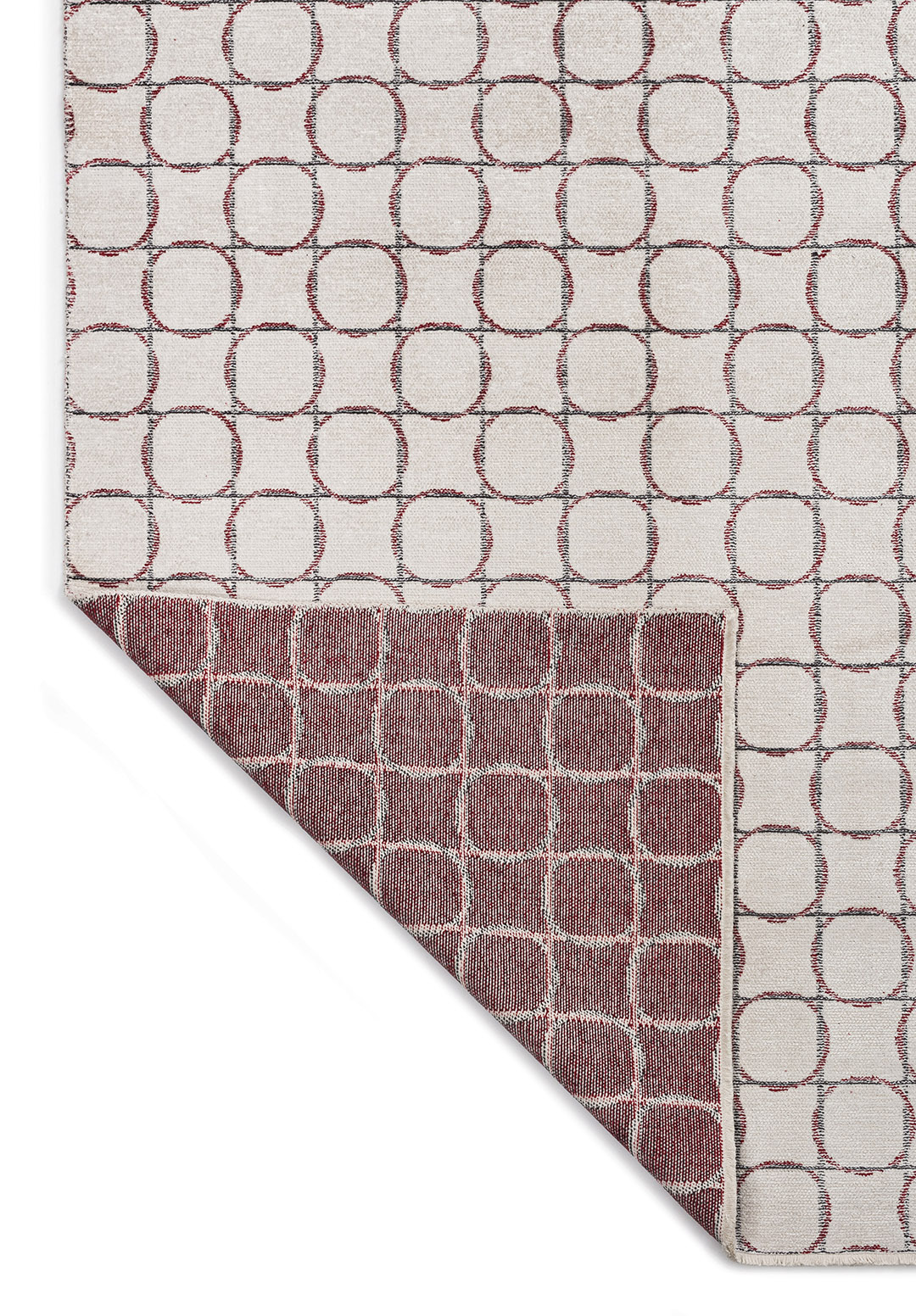 EQUINOX Графитовый - Красный - Экрю Ковер