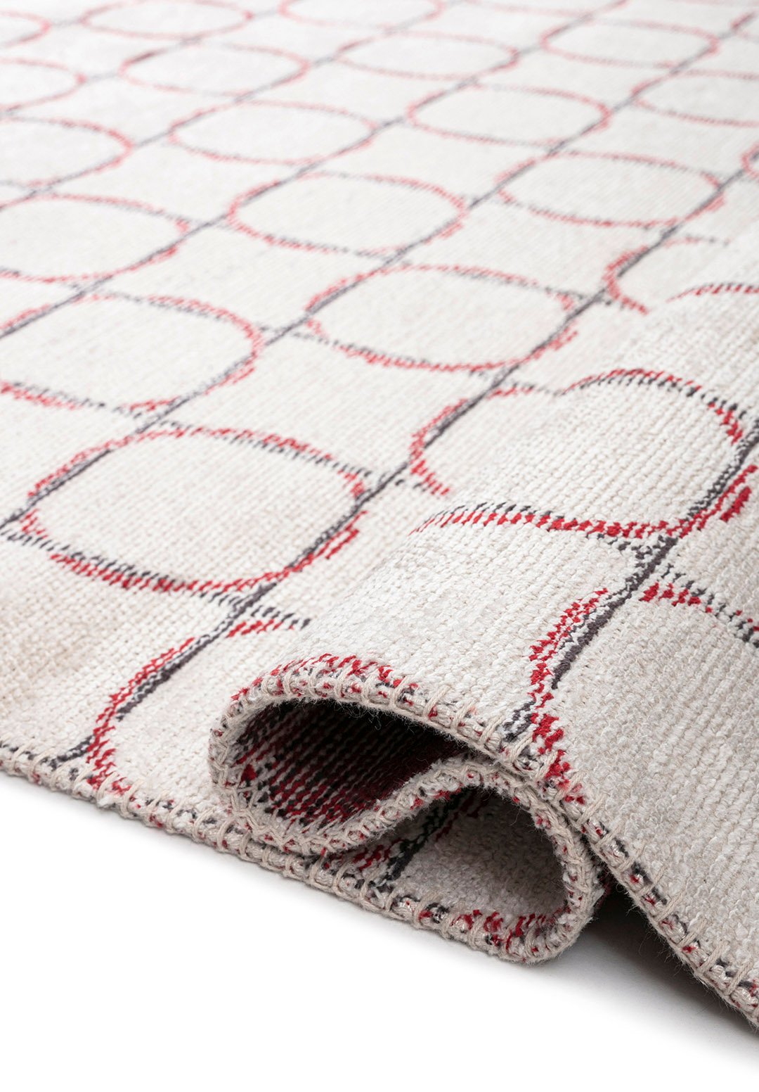 EQUINOX Графитовый - Красный - Экрю Ковер