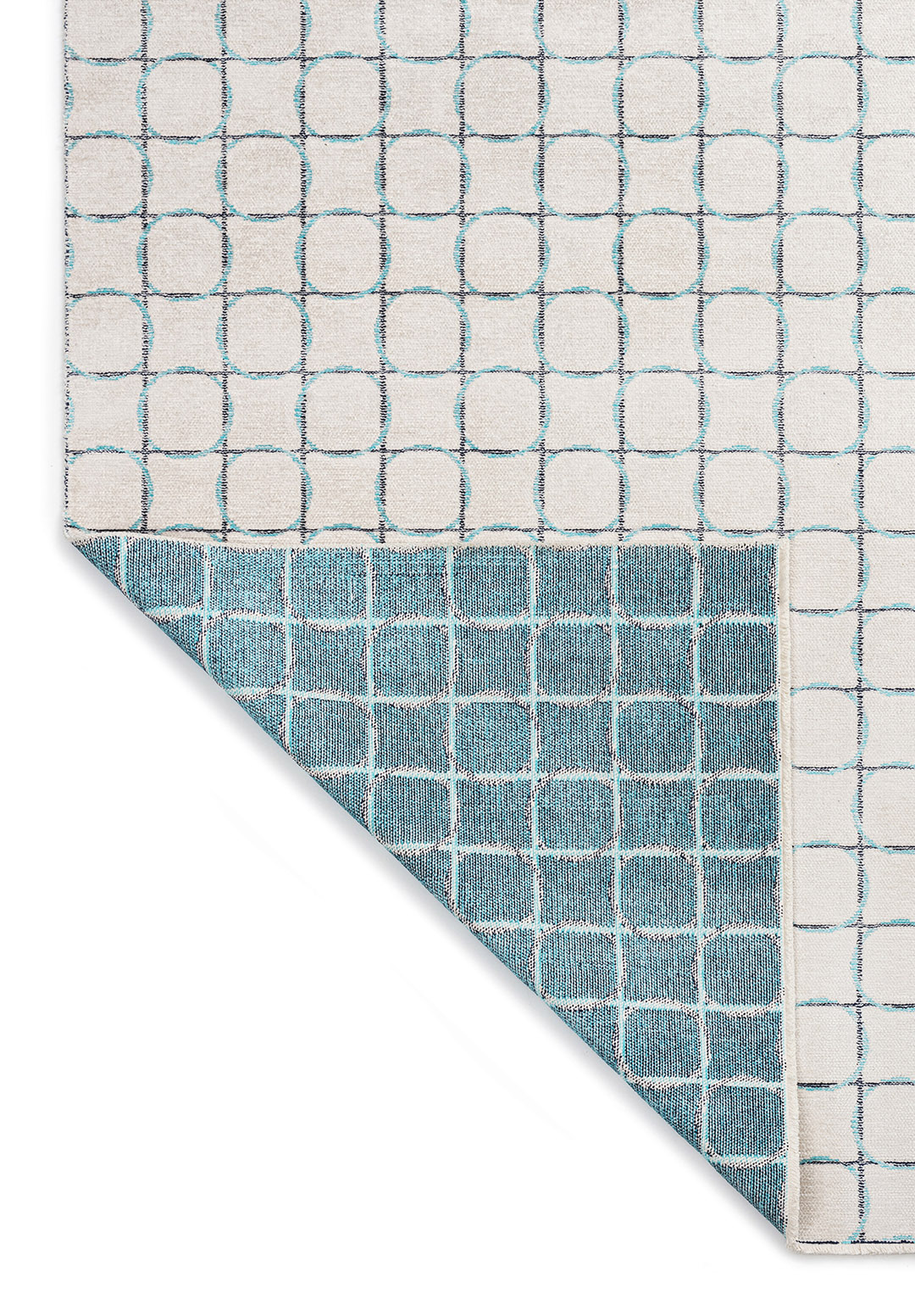 EQUINOX Тёмный Тёмно - синий - Бирюзовый - Экрю Ковер