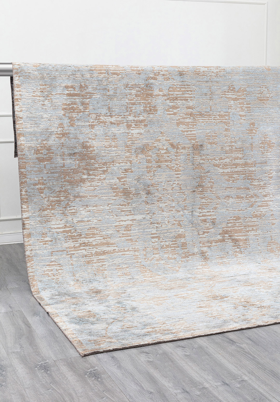 THALIA BEIGE - DARK BEIGE - ICE BLUE RUG