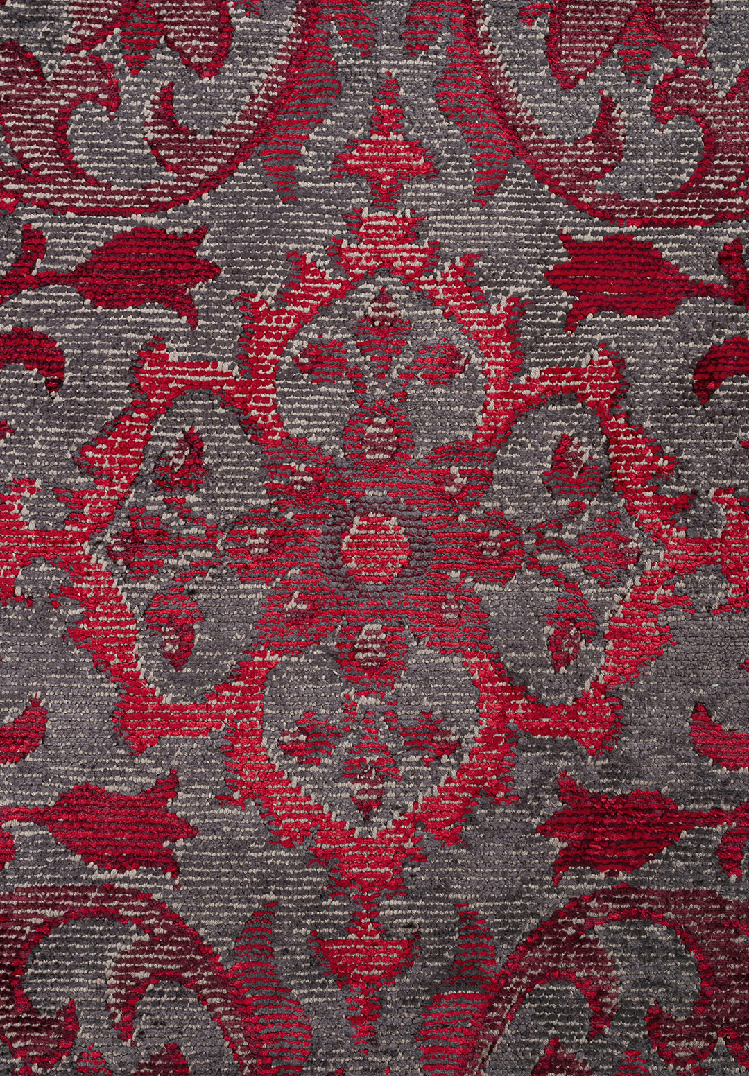 VIOLETTA CHARCOAL - RED - CHERRY RUG