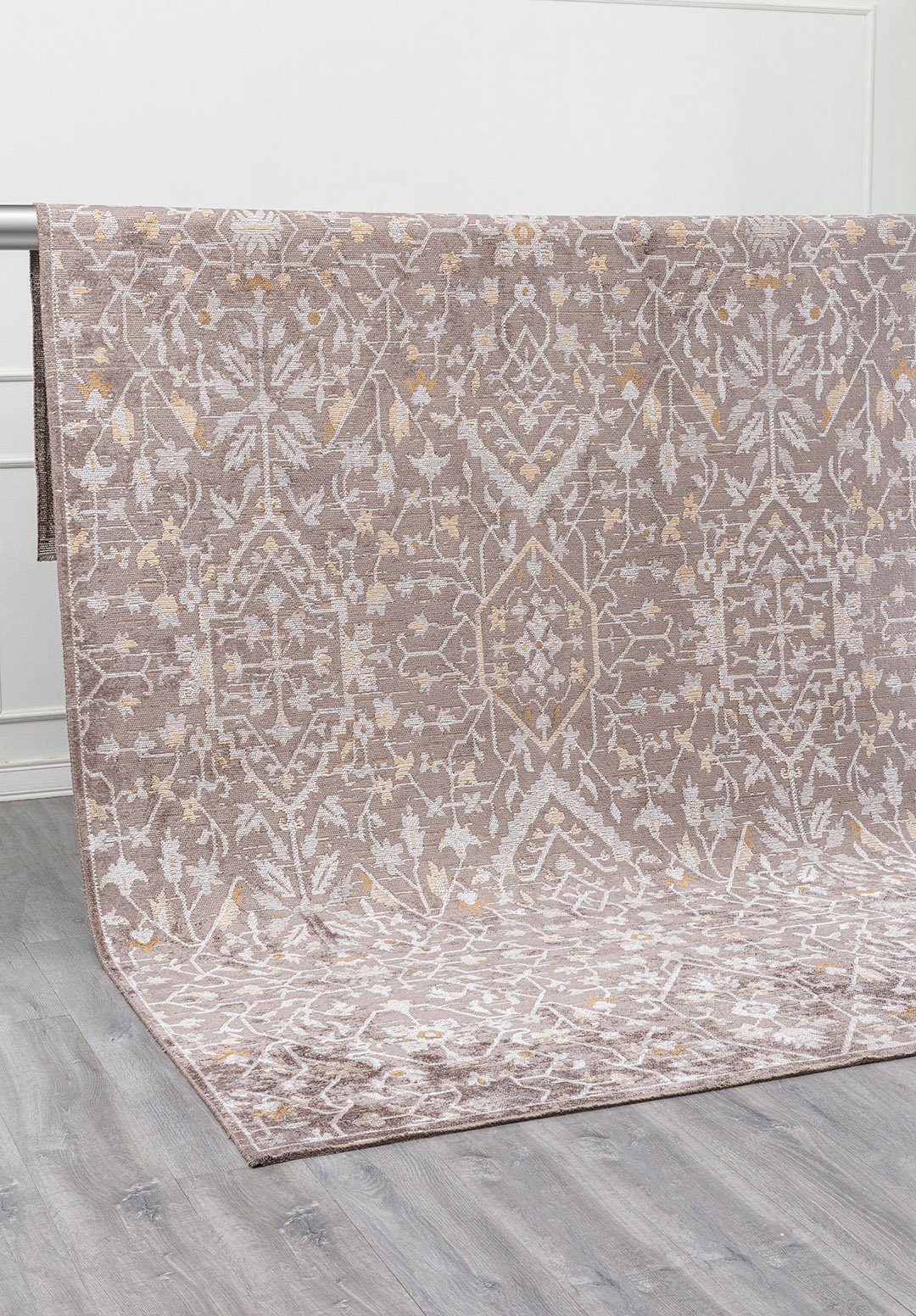 FLEUR Светлый Коричневый - Слоновая кость - Тёмный GREY Ковер