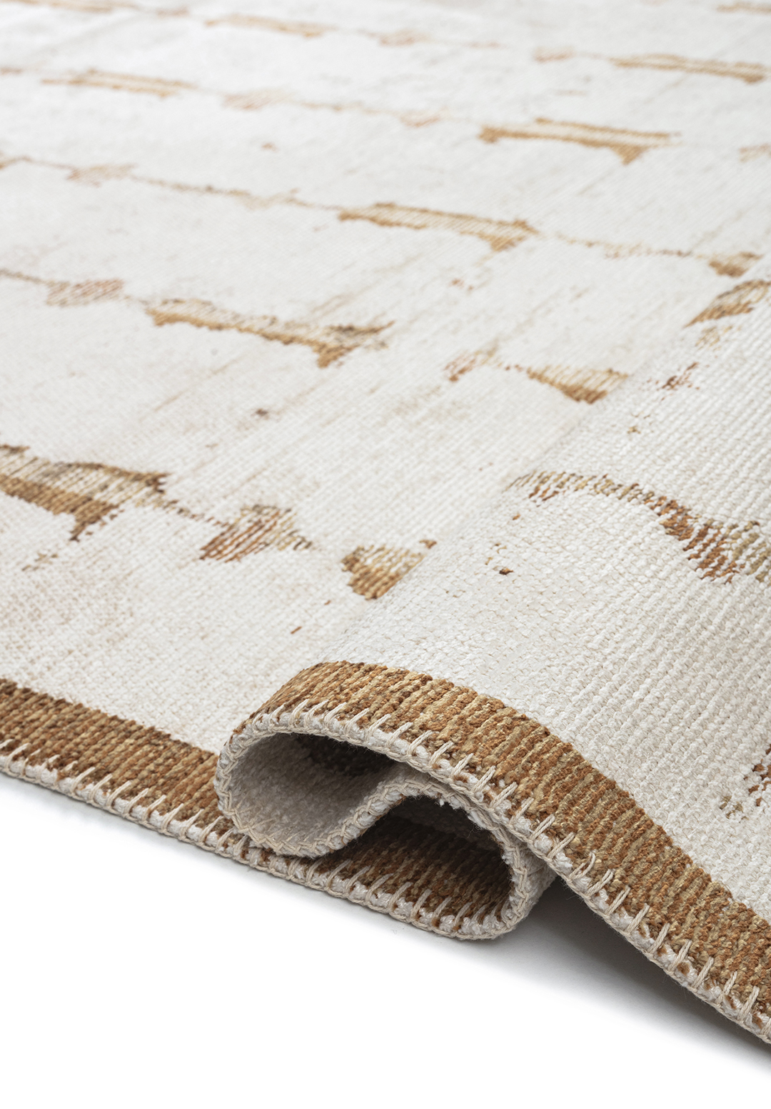 MAYA CACAO - LIGHT BROWN - LIGHT CREAM RUG