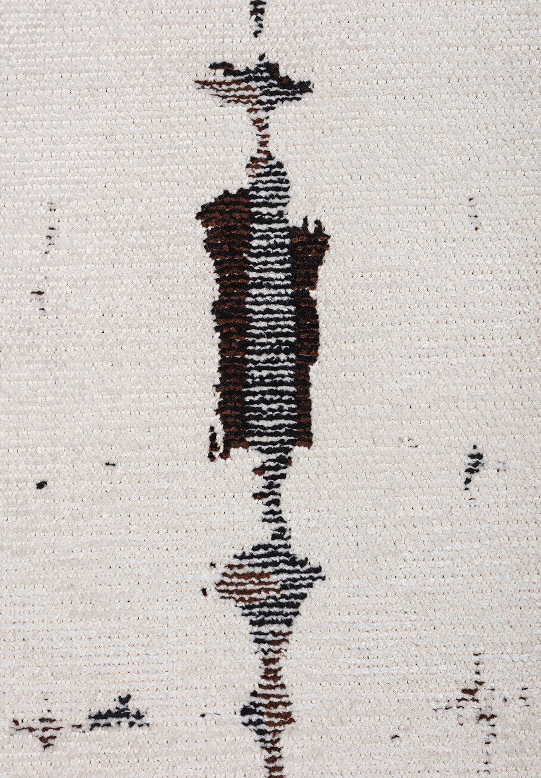 MAYA DARK BROWN - BLACK - ECRU RUG