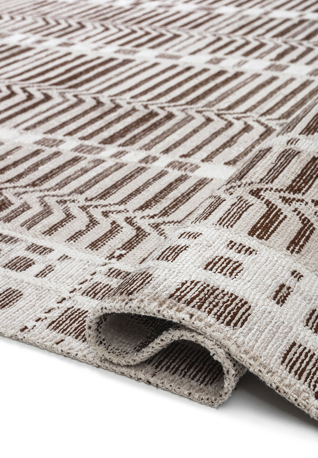 INCA Тёмный Коричневый - Каменный - Экрю Ковер