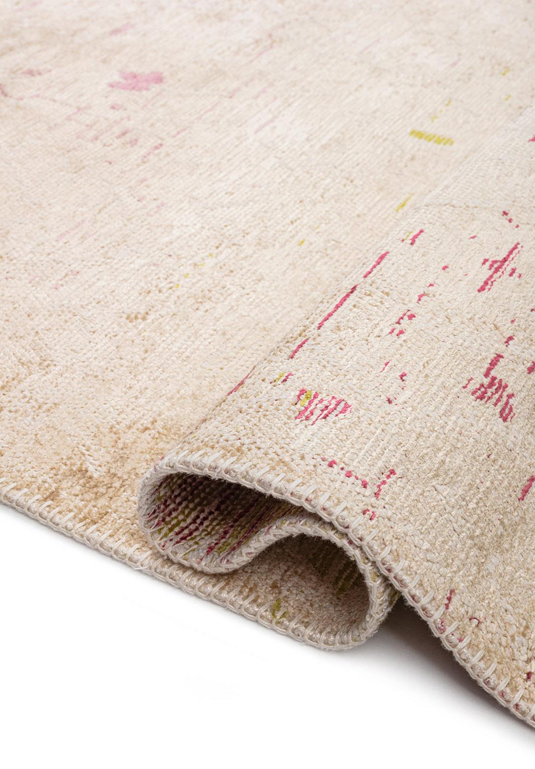 FLEUR CREAM - CREAM - ROSE - OLIVE GREEN - DAMSON RUG