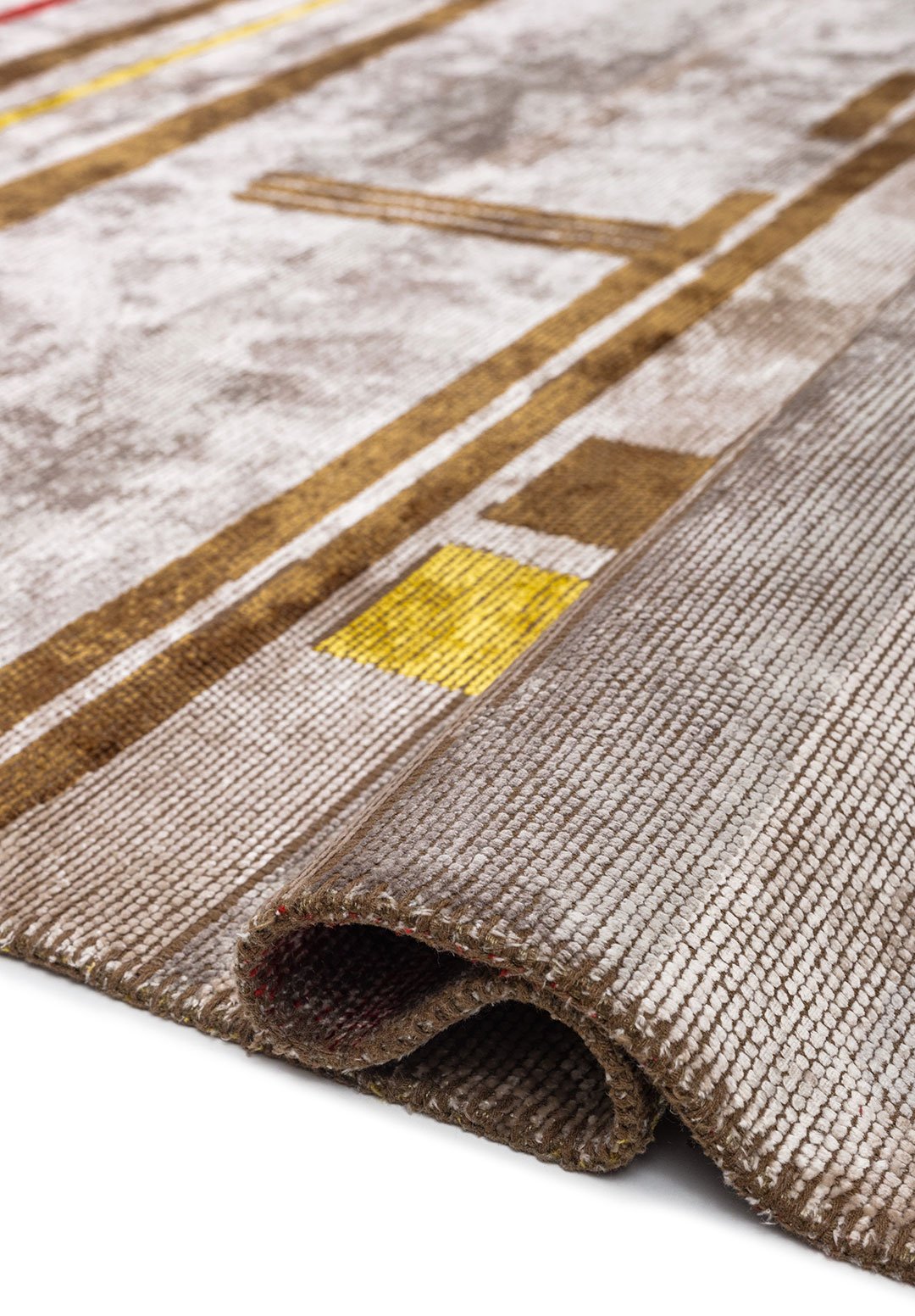 GLIDE LIGHT GREY - CACAO - YELLOW - RED - BONE - GREY RUG