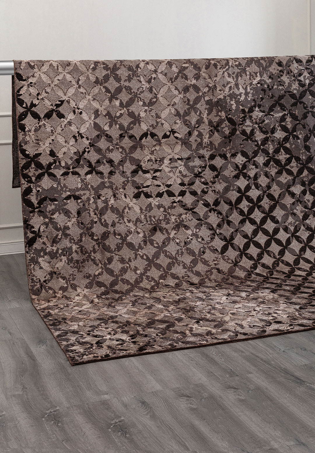 LILY Чёрный - Графитовый - GREY - Слоновая кость Ковер