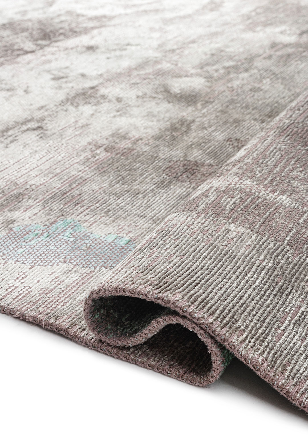 BLISS RIVER Зелёный - ICE Синий - GREY - Слоновая кость Ковер