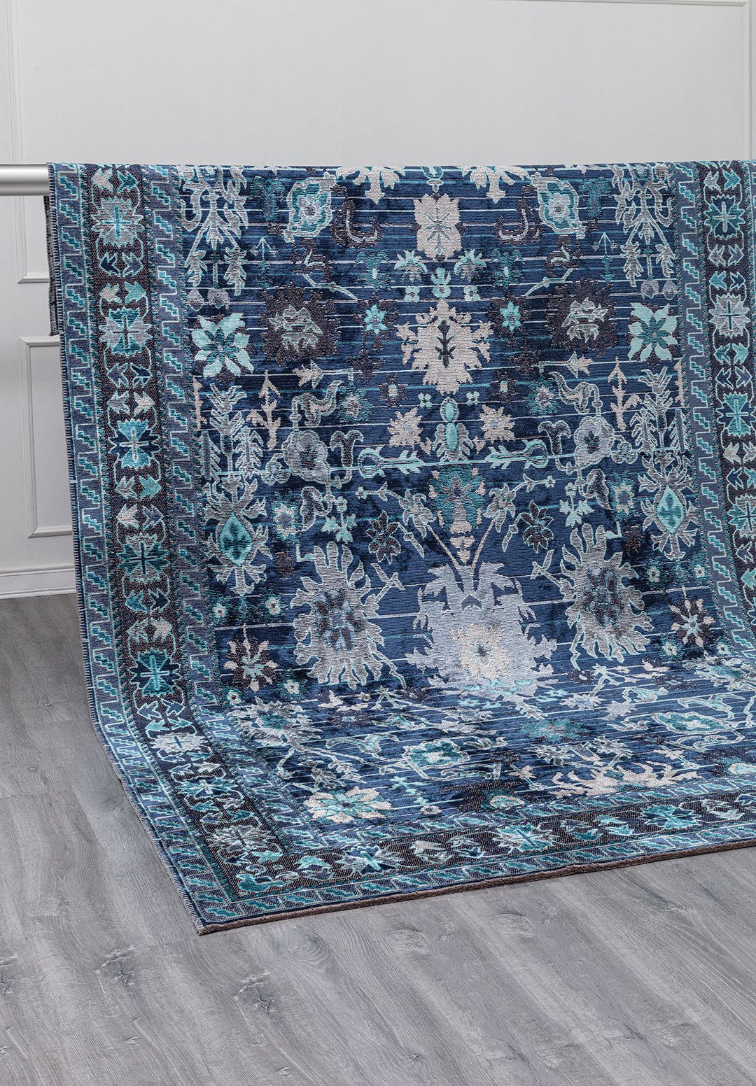 SPLENDOR TURQUOISE - NAVY BLUE - DARK NAVY - BONE RUG
