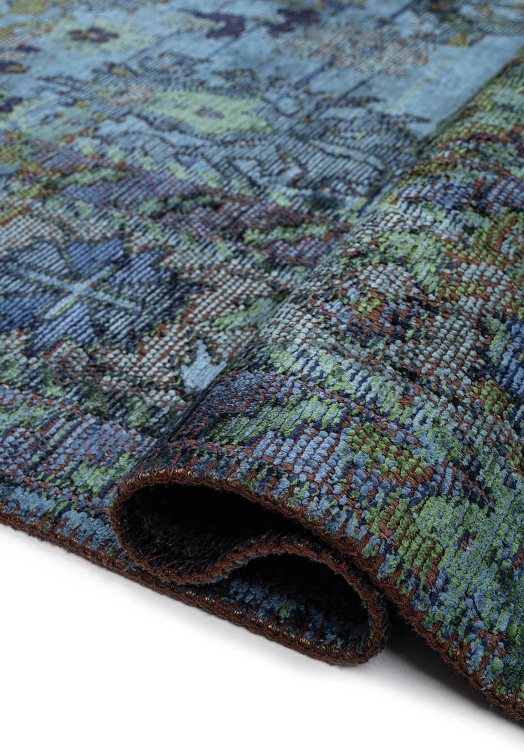 SPLENDOR ERA FOREST GREEN - NAVY BLUE - PETROL - DARK NAVY RUG