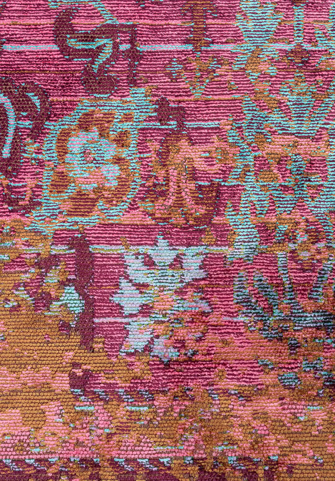 SPLENDOR ERA CACAO - PINK - DARK DAMSON - TURQUOISE RUG