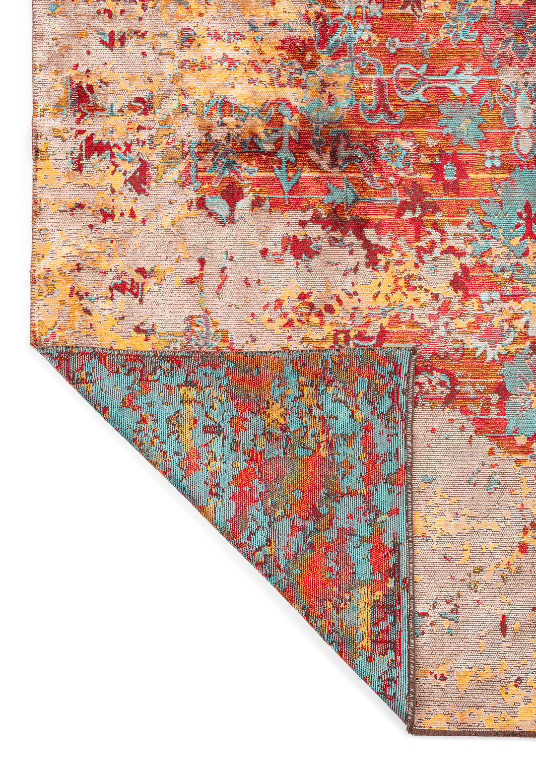 SPLENDOR ERA BONE - MUSTARD - RED - TURQUOISE RUG