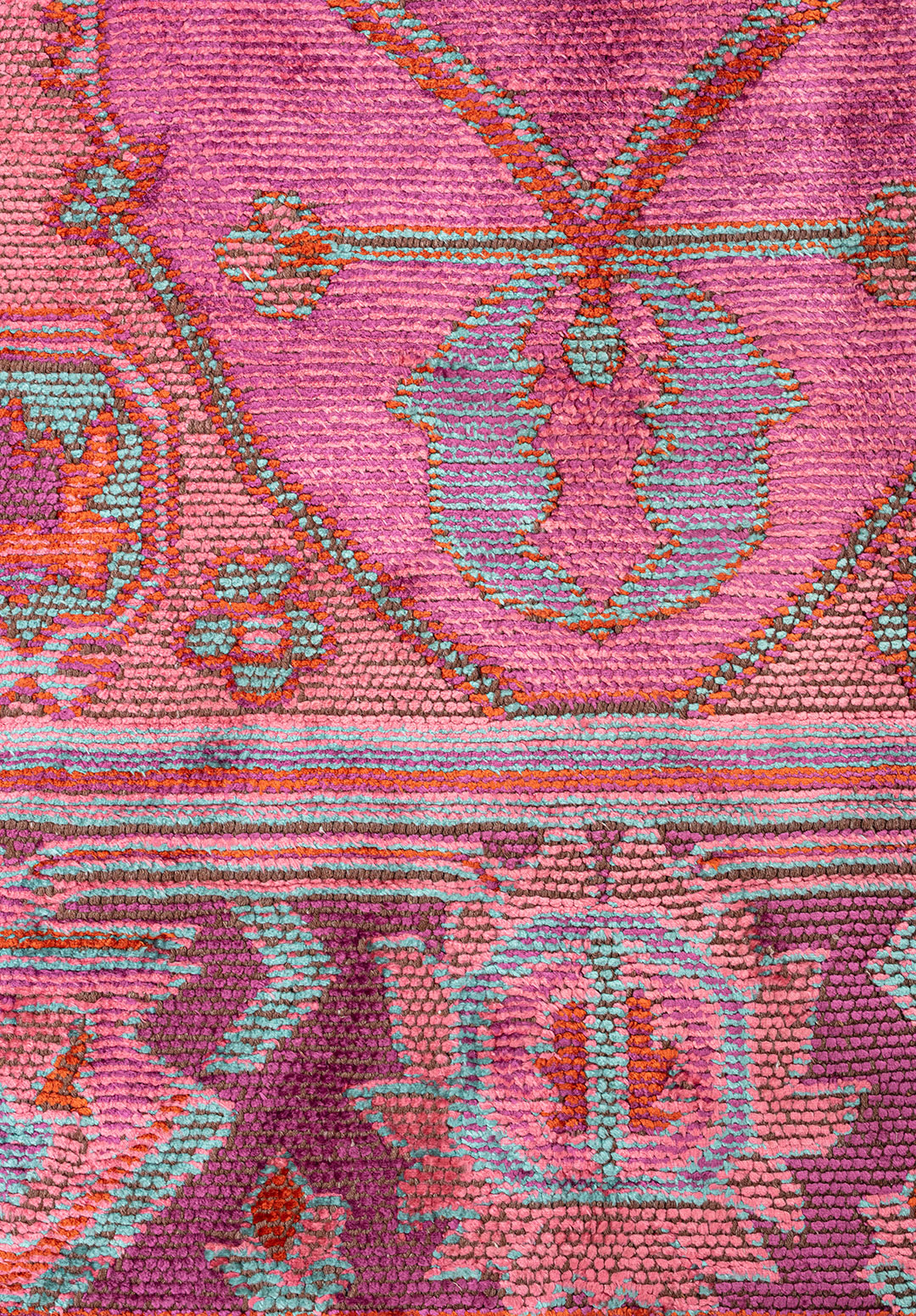 MONARCH RUST - PURPLE - PINK - TURQUOISE RUG