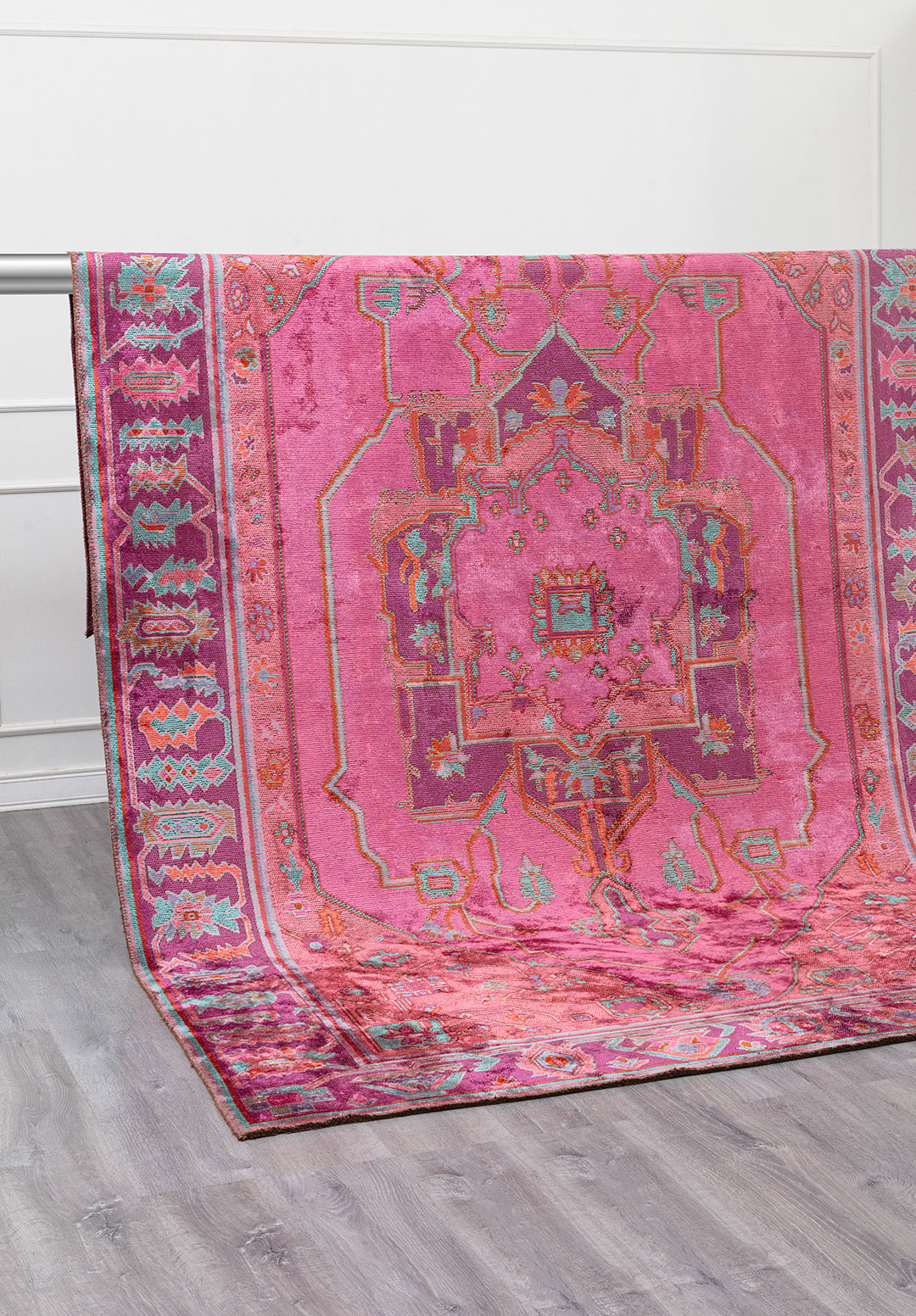 MONARCH RUST - PURPLE - PINK - TURQUOISE RUG